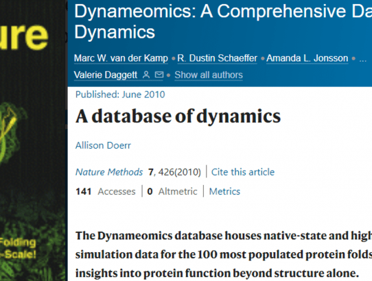 Dynameomics Publication in Nature Methods Research Highlight