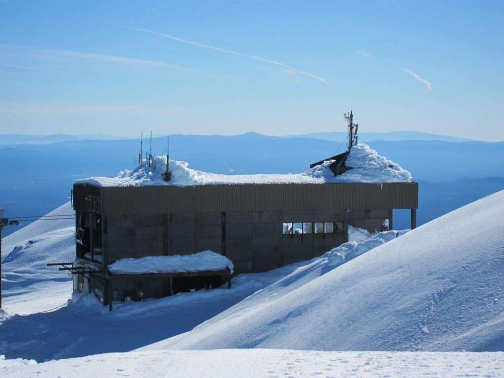 Mt. Bachelor Observatory building from above