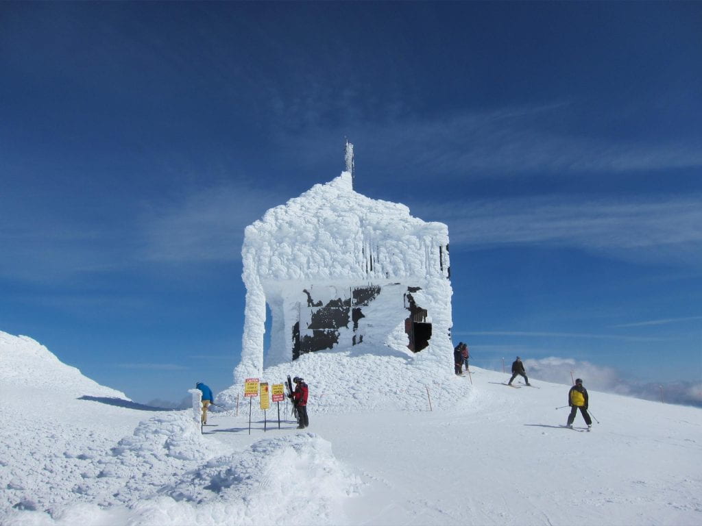 Mt. Bachelor Observatory in winter