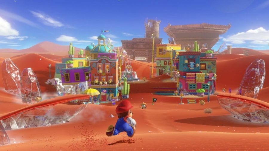 Screenshot from video game "Super Mario Odyssey" for the Nintendo Switch.