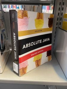 Absolute Java textbook cover