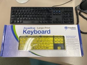 Image of a large print keyboard