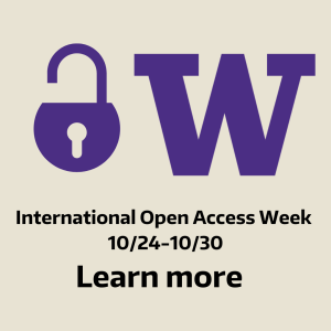 open access icon and link to UW events