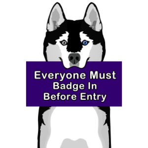 Everyone Must Badge in Before Entry
