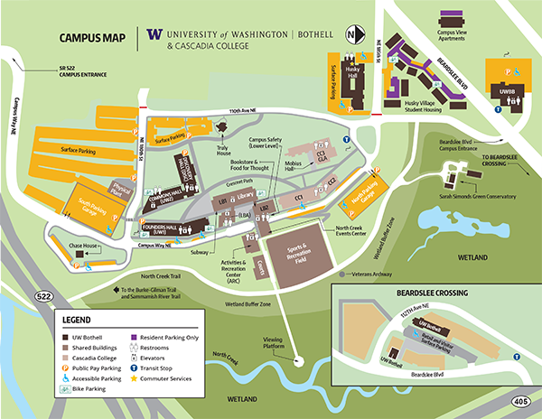 Campus Map and link to directions