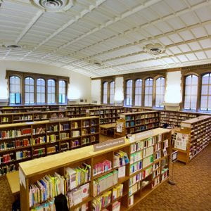 An image of the Tateuchi East Asia Library Reading Room.