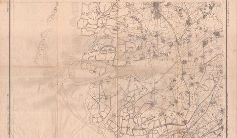 Sample map: Tainan hokubu (Northern Tainan), Surveyed in Taisho 15 (1926) by the Imperial Japanese Army