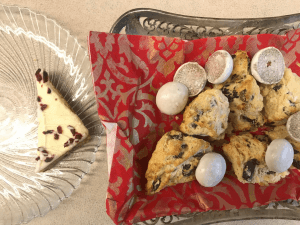holiday cookies on a platter
