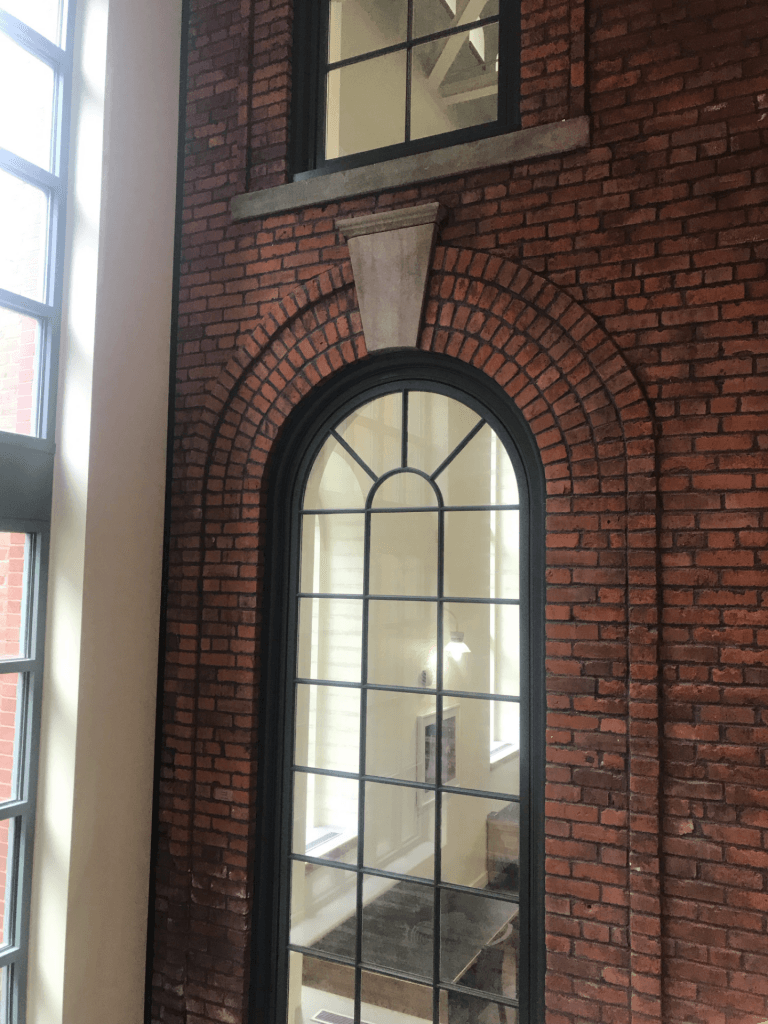 Interior arched window in the Snoqualmie Building, Tacoma