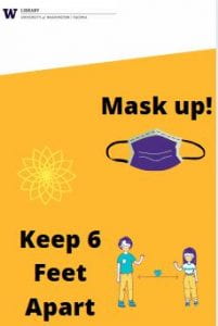 Mask Up. Keep six feet apart.