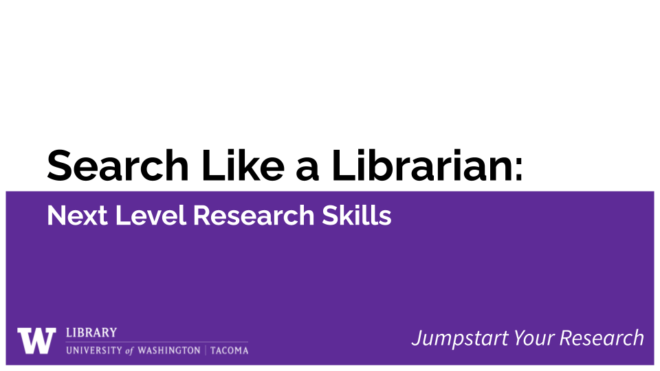 Slide image: Search Like a Librarian